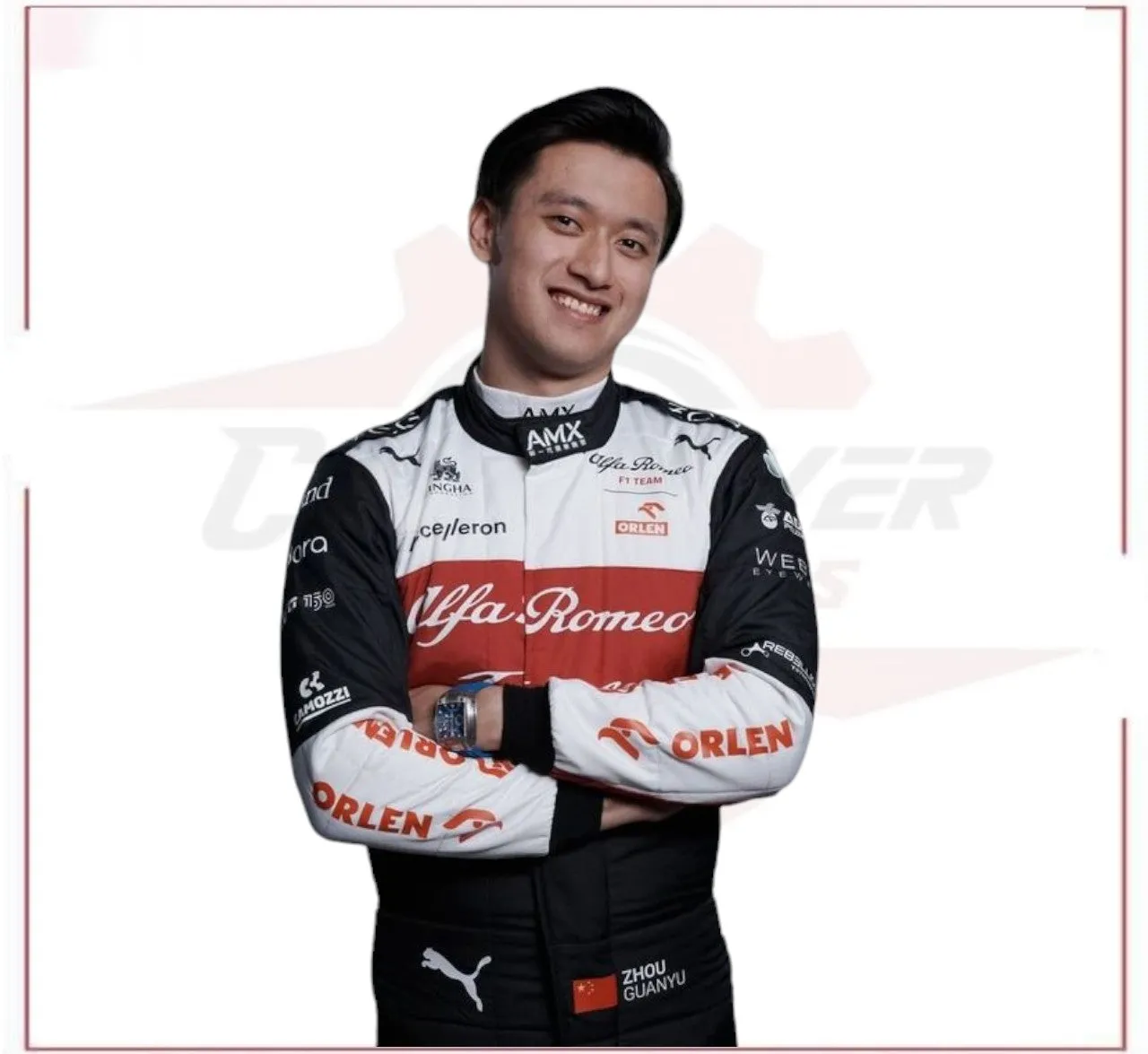 2022 Zhou Guanyu Alfa Romeo F1 Team Race Suit