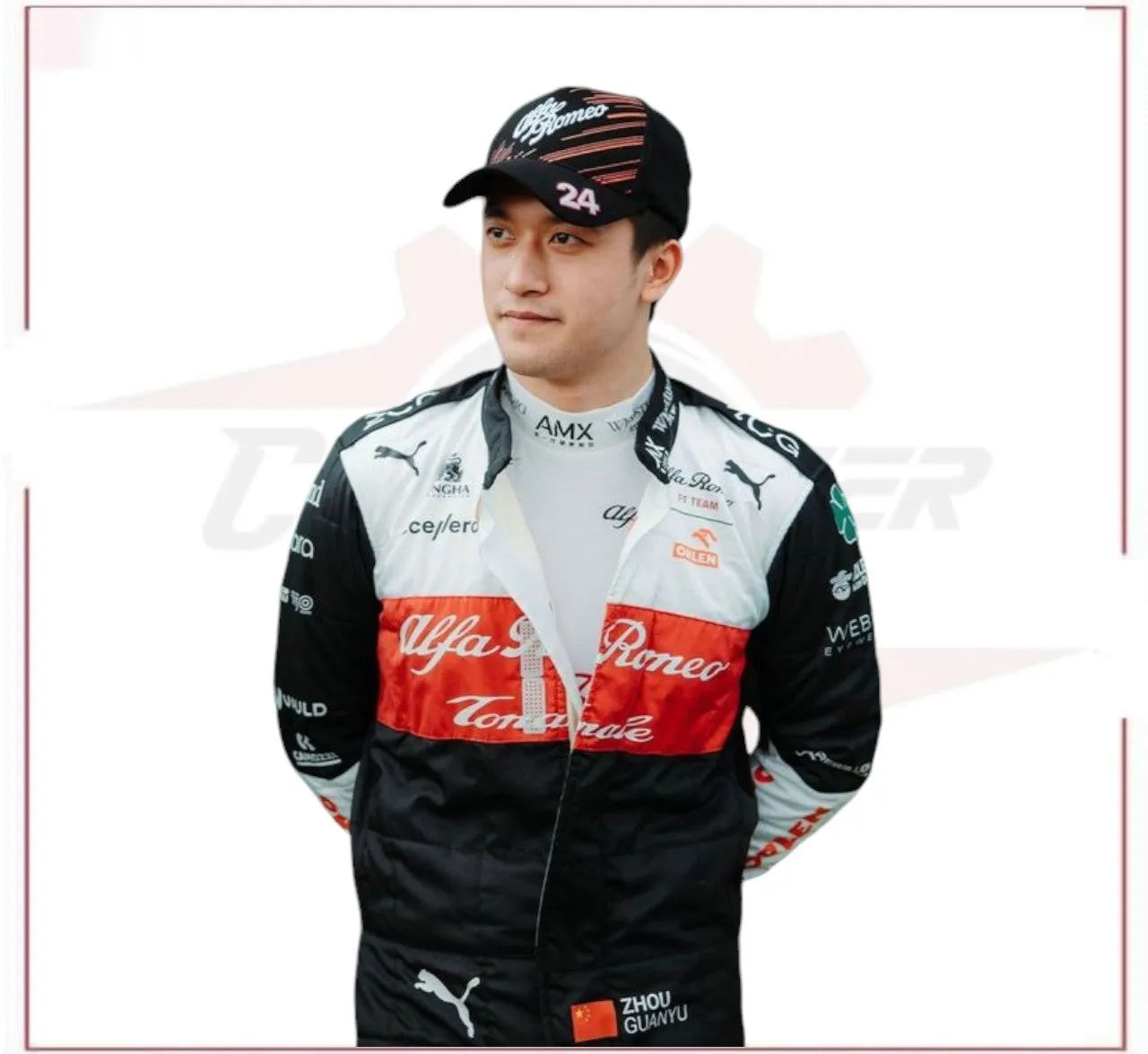 2022 Zhou Guanyu Alfa Romeo F1 Team Race Suit