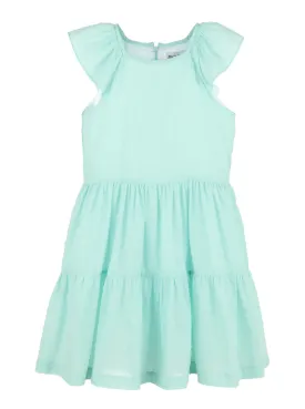 Dotted Tiered Dress, Mint