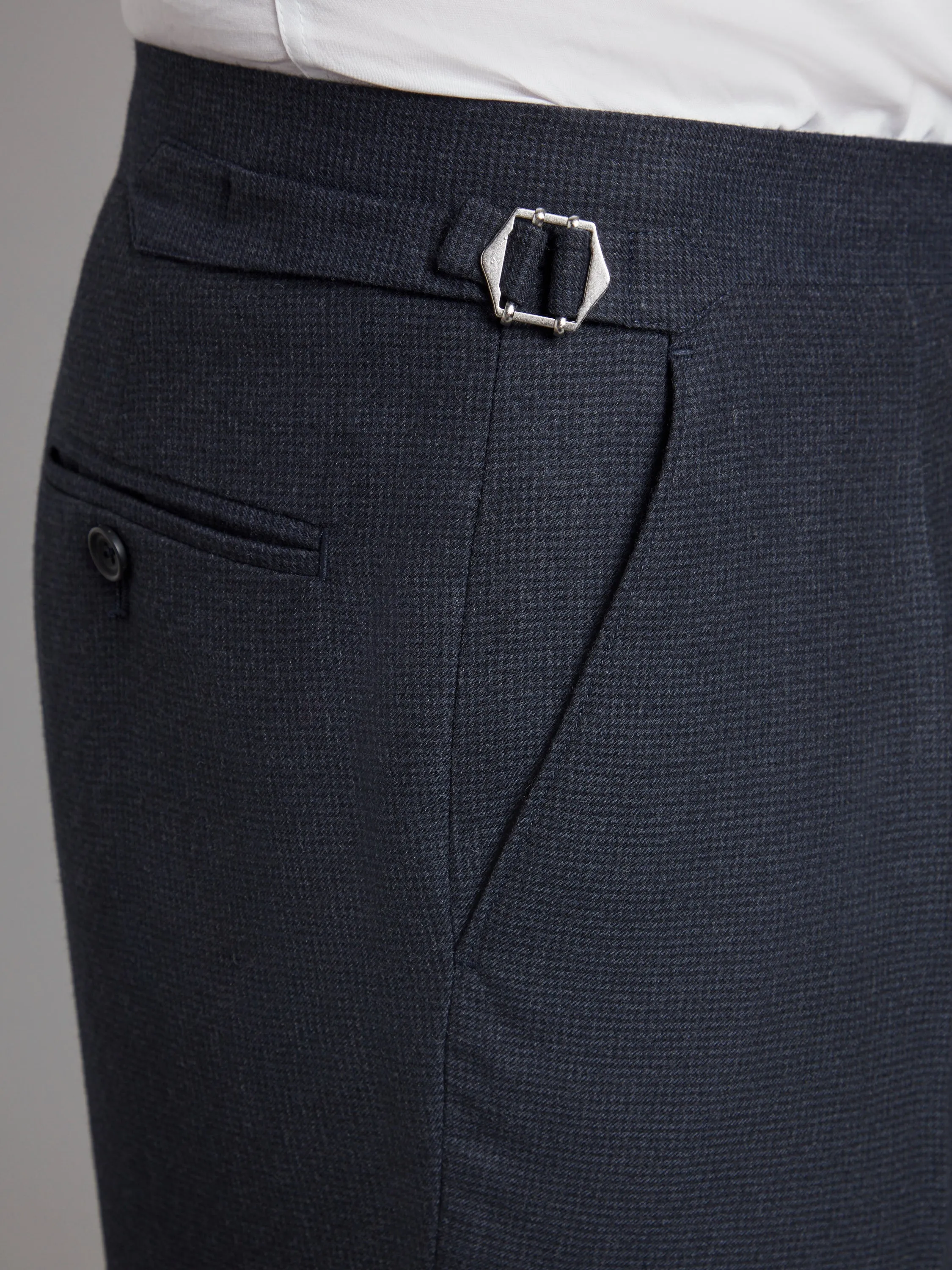 Eaton Suit - Navy Shepherd's Check