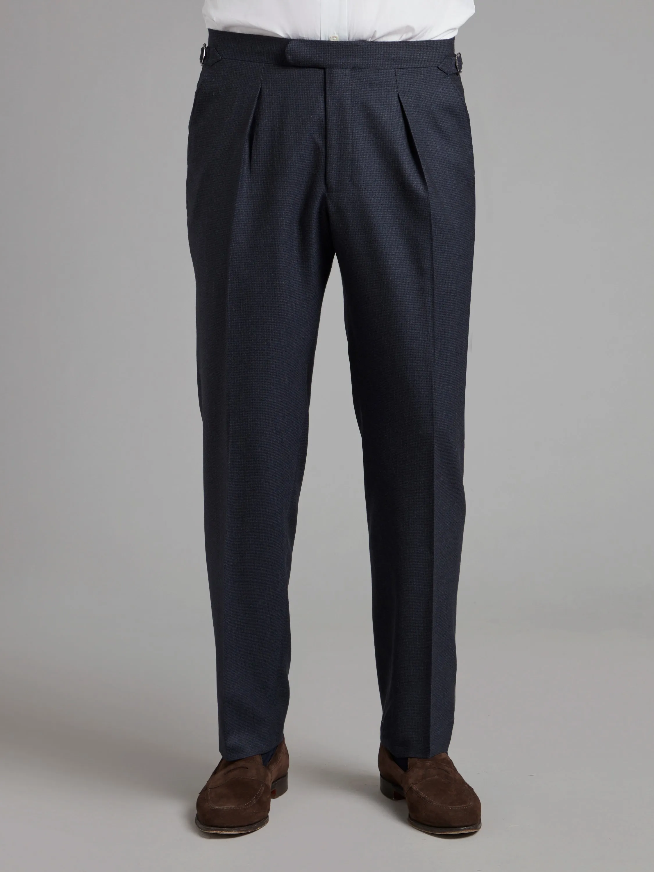 Eaton Suit - Navy Shepherd's Check