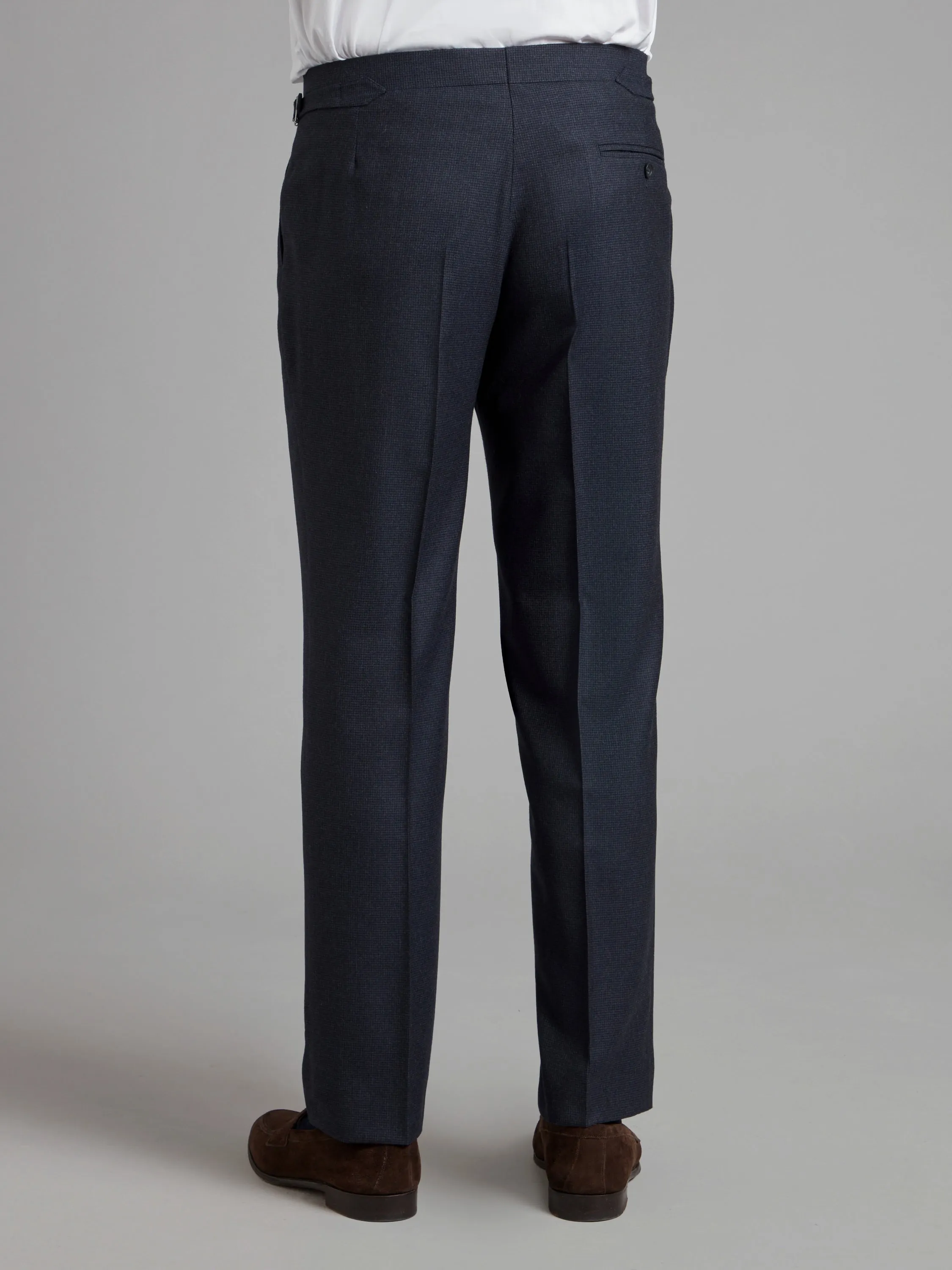 Eaton Suit - Navy Shepherd's Check