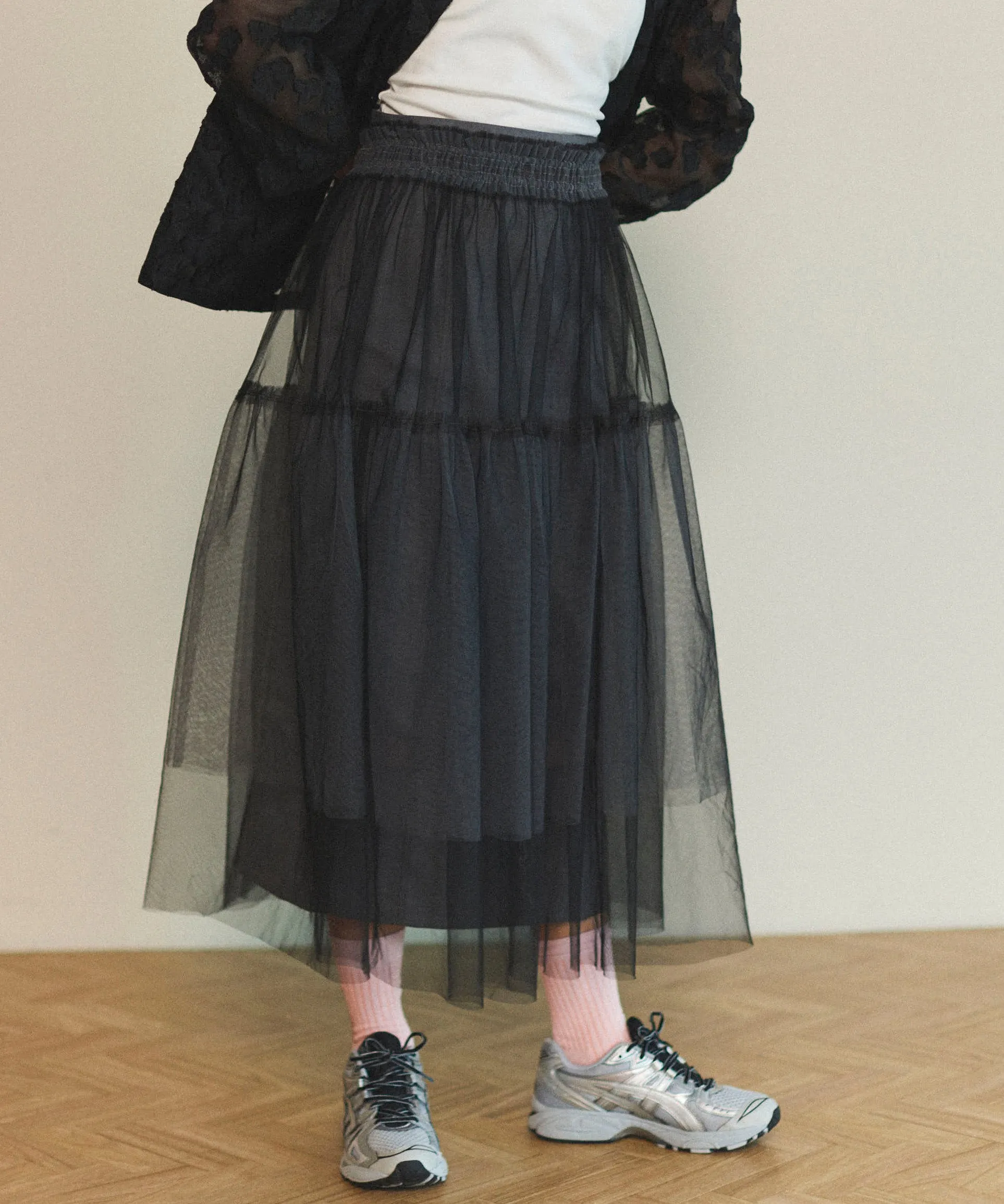 Layered A-line Slirt