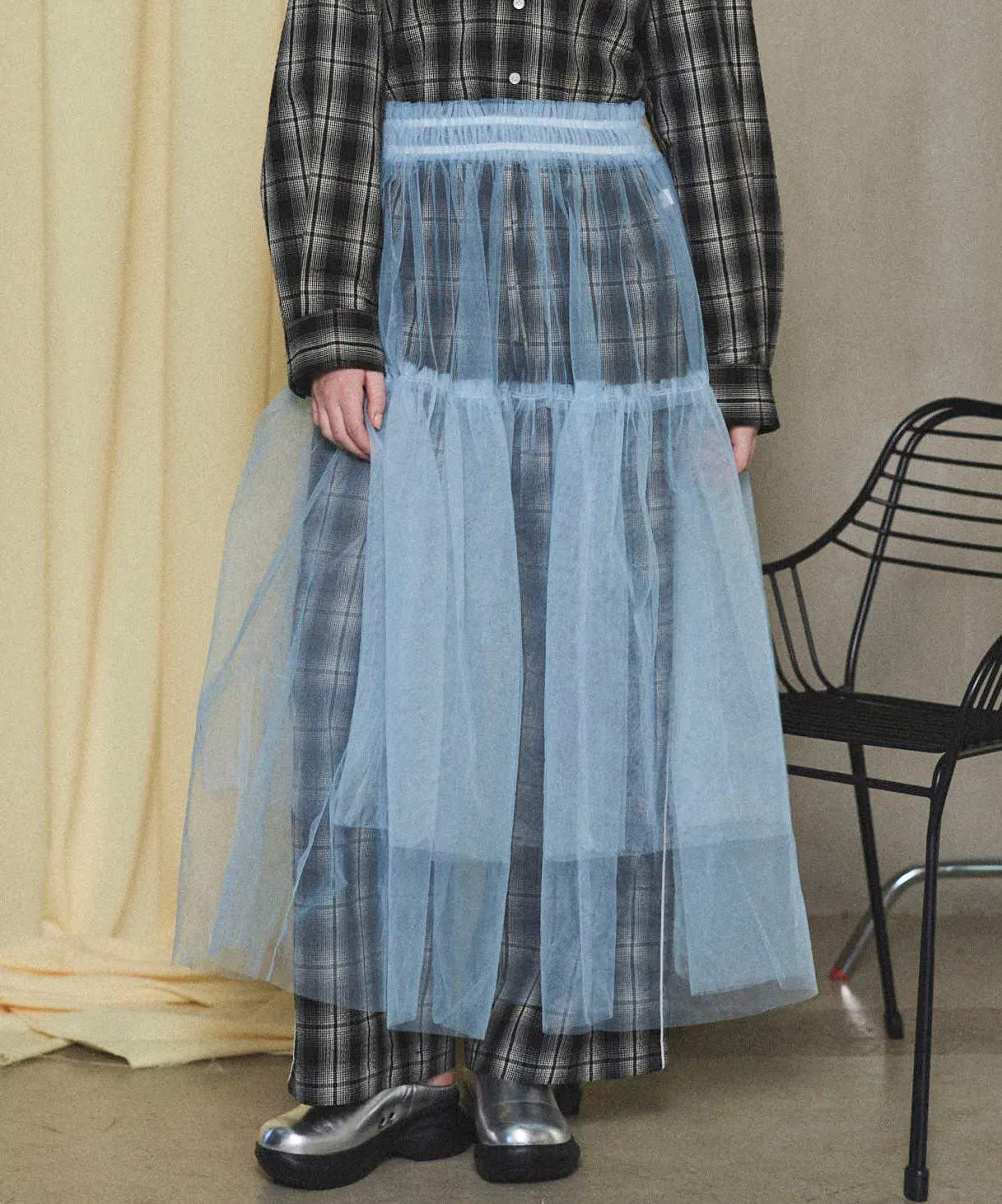 Layered A-line Slirt