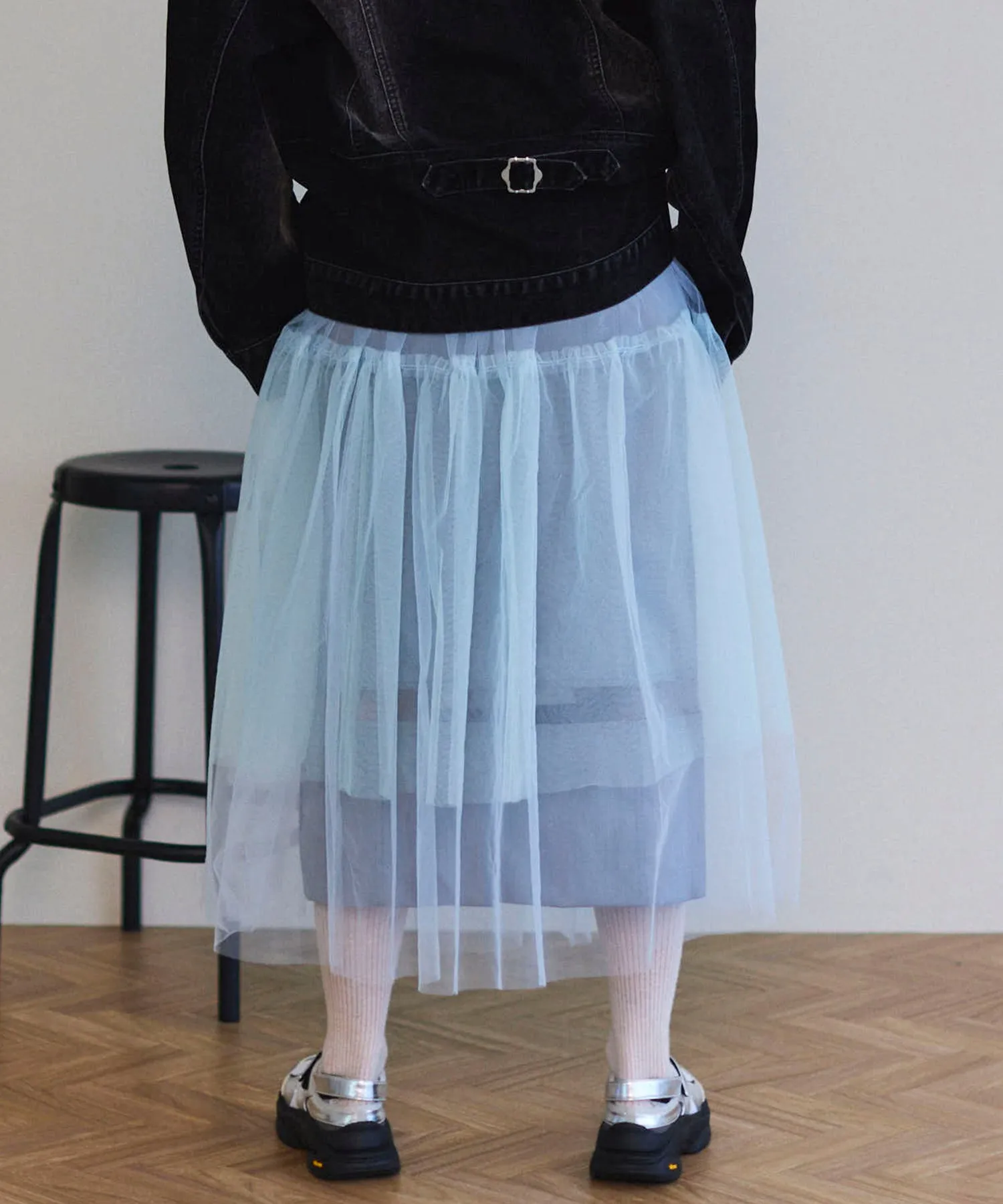Layered A-line Slirt