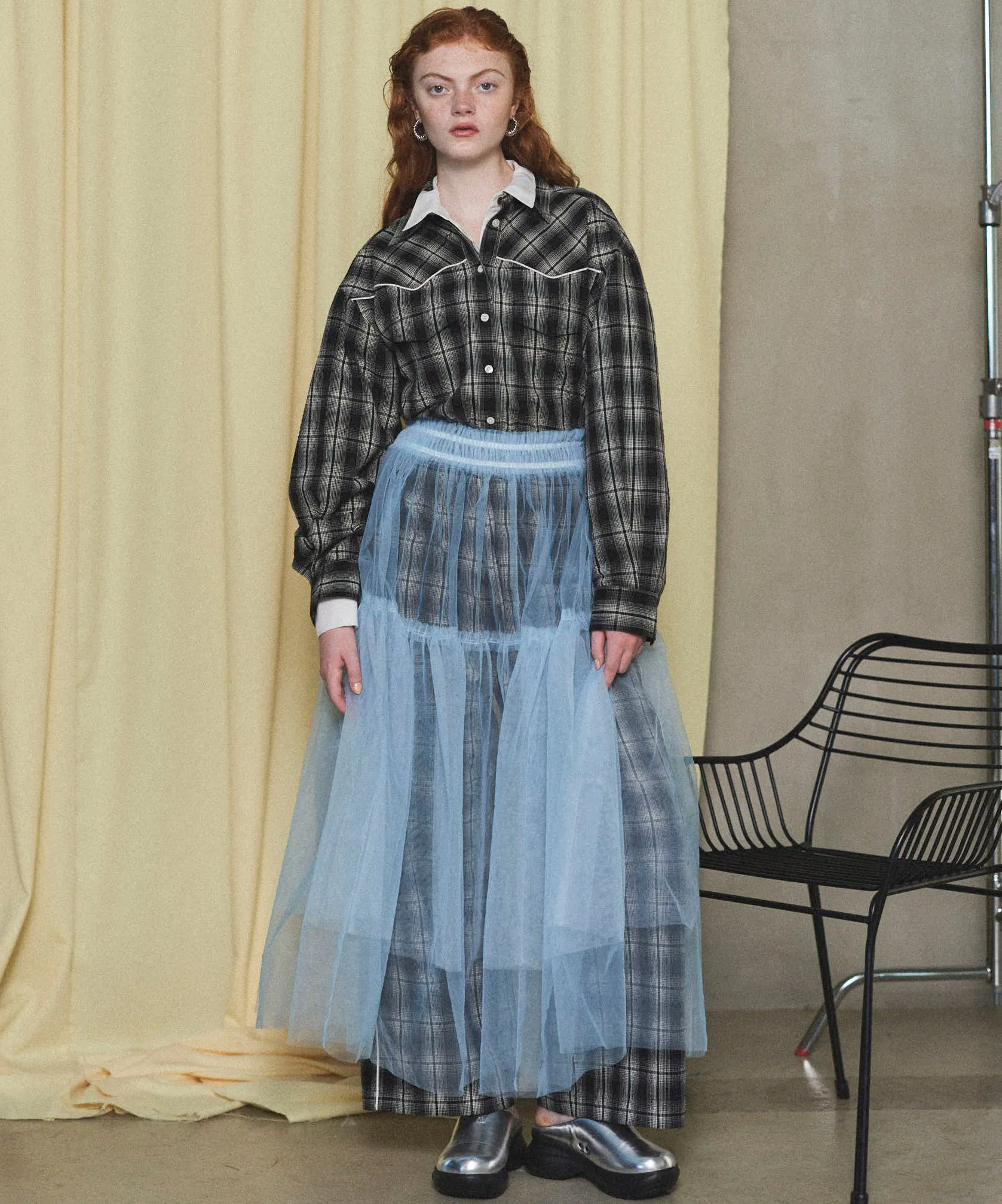 Layered A-line Slirt