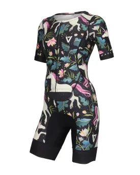 Volare Womens Unicorn Sleeved Tri Suit